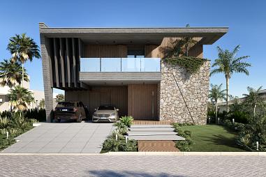 Casa de Alto Padrão no Ilhas Park com 5 Suítes e Fundos para o Lago | 423 m² - Em Construção